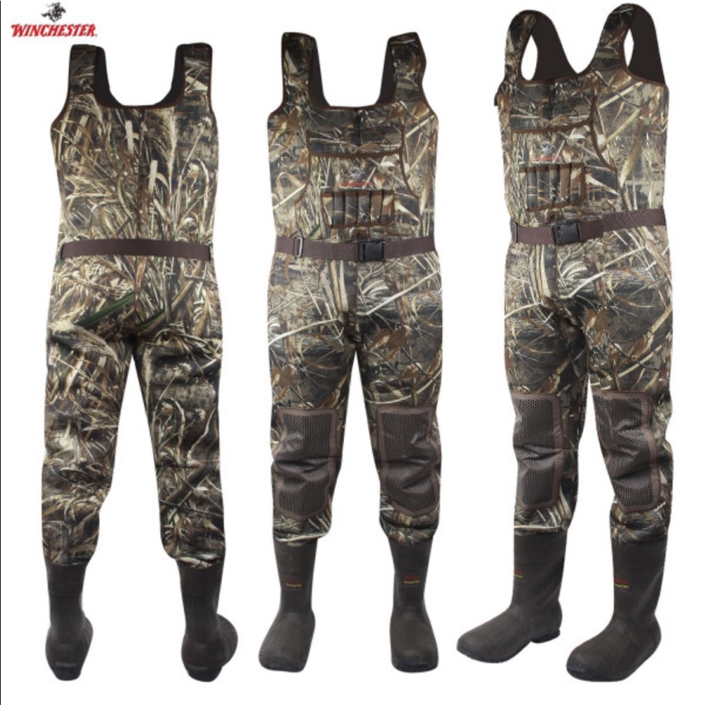 Winchester size 14 boot-foot waders.